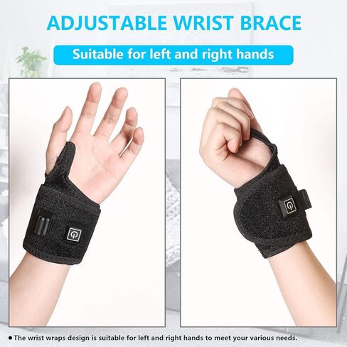 Sukeer ساخنة المعصم التدفئة المعصم هدفين، التفاف المعصم ساخنة، 3 مستوى تحكم الحرارة المعصم دعم اليد مثالية لالتهاب المفاصل، آلام النفق الرسغي، التهاب الأوتار، والإصابات المزمنة، والكدمات، والالتواء in Kuwait