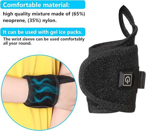Sukeer ساخنة المعصم التدفئة المعصم هدفين، التفاف المعصم ساخنة، 3 مستوى تحكم الحرارة المعصم دعم اليد مثالية لالتهاب المفاصل، آلام النفق الرسغي، التهاب الأوتار، والإصابات المزمنة، والكدمات، والالتواء in Kuwait