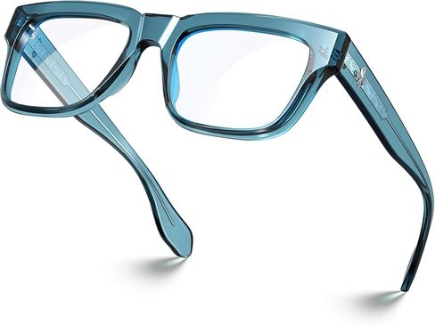 VISOONE TR90 Square Blue Light Blocking Glasses Fashion Computer Eyewear for Women and Men RANDI in Kuwait