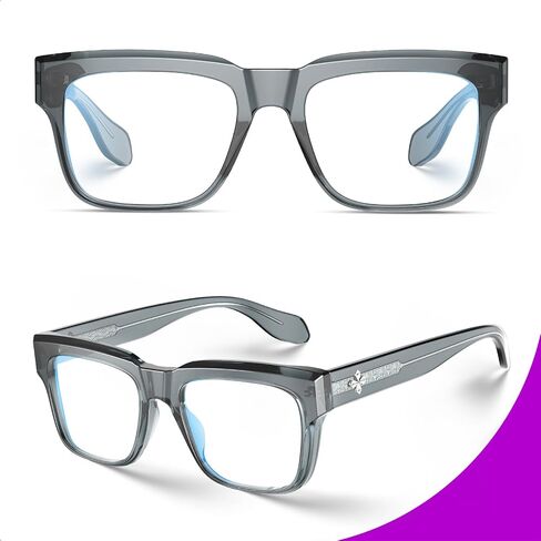 VISOONE TR90 Square Blue Light Blocking Glasses Fashion Computer Eyewear for Women and Men RANDI in Kuwait