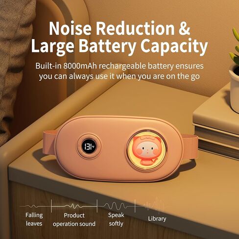 Swift Catch Portable Heating Pad, Cordless Menstrual Heating Pad for Period Cramps and Back Belly Pain Relief, LED Display Fast Heating Pads with 3 Heat Levels and 5 Massage Modes for Girl Women Gift in Kuwait