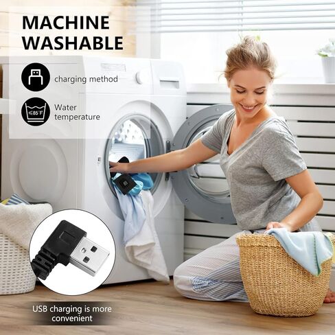 منصات التدفئة الكهربائية للملابس، DDSKY 5 قطع قابلة للتعديل 3 قطع من ألياف الكربون ساخنة، سخان مقاوم للماء للتخييم في الشتاء خفيف الوزن - شحن USB in Kuwait