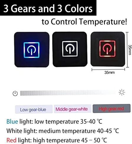 منصات التدفئة الكهربائية للملابس، DDSKY 5 قطع قابلة للتعديل 3 قطع من ألياف الكربون ساخنة، سخان مقاوم للماء للتخييم في الشتاء خفيف الوزن - شحن USB in Kuwait