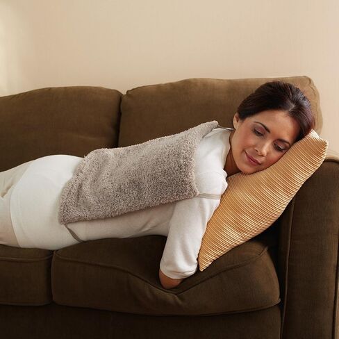 وسادة تدفئة شعاع الشمس لتخفيف الآلام | حجم قياسي فائق النعومة، 3 إعدادات للحرارة مع إيقاف تلقائي وأشرطة | بيج، 30.48 سم × 38.1 سم in Kuwait
