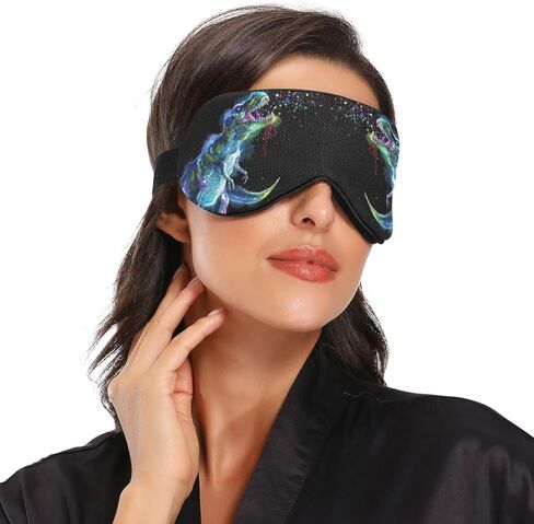 ALAZA Vintage American Flag Sleep Mask for Women Men Blackout Cooling Funny Eye Mask for Sleeping with Elastic Strip in Kuwait