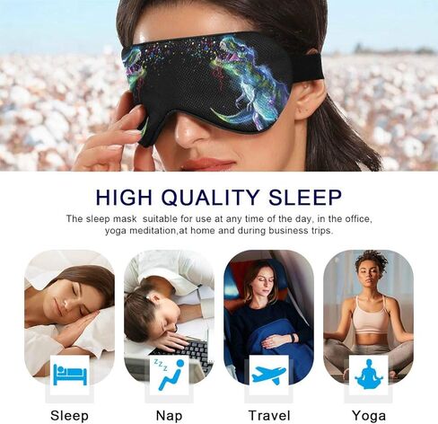 ALAZA Vintage American Flag Sleep Mask for Women Men Blackout Cooling Funny Eye Mask for Sleeping with Elastic Strip in Kuwait