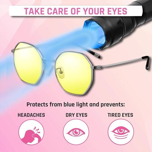 KLIM Juliette - Blue Light Blocking Glasses for Women + Reduce Eye Strain and Fatigue + Computer Glasses for PC Mobile TV + Block 92% Blue Light + Blue Light Glasses with UV Protection + NEW 2023 in Kuwait