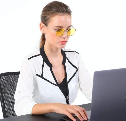KLIM Juliette - Blue Light Blocking Glasses for Women + Reduce Eye Strain and Fatigue + Computer Glasses for PC Mobile TV + Block 92% Blue Light + Blue Light Glasses with UV Protection + NEW 2023 in Kuwait