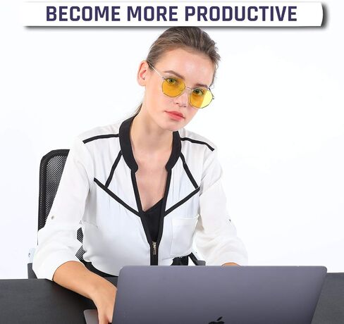 KLIM Juliette - Blue Light Blocking Glasses for Women + Reduce Eye Strain and Fatigue + Computer Glasses for PC Mobile TV + Block 92% Blue Light + Blue Light Glasses with UV Protection + NEW 2023 in Kuwait