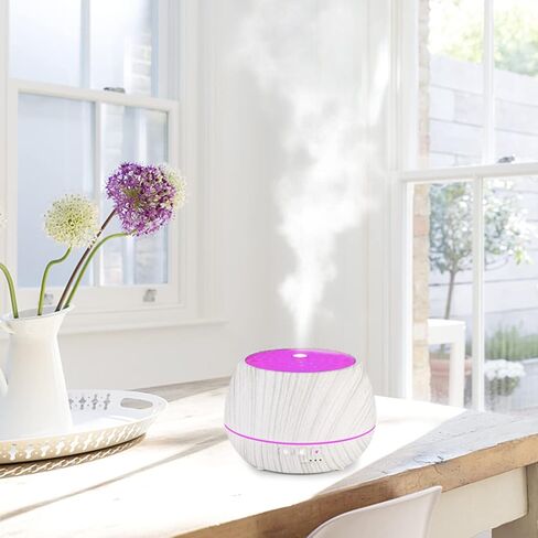 Aroma diffusers for Essential Oil Large Room,500ML Essential Oils Aromatherapy Diffuser Cool Mist humidifier with Ambient Light & 4 Timer,Waterless Auto Off Diffuser Vaporizers for Home Kids in Kuwait