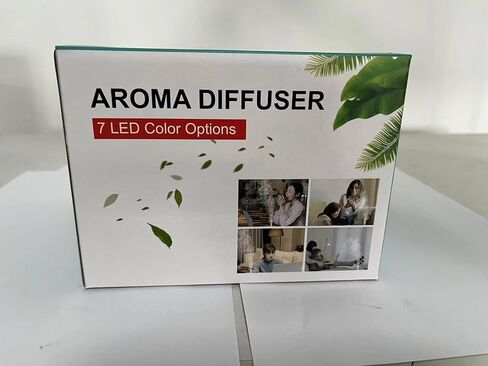 Aromatherapy Essential Oil Diffuser 500ml 12 Hours Wood Grain Aroma Diffuser with Timer Cool Mist Humidifier for Large Room, Home, Baby Bedroom, Waterless Auto Shut-Off (Yellow) in Kuwait