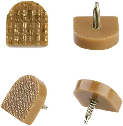 Uxcell 6 قطع أحذية بلاستيكية بكعب عالي للسيدات 22 مم × 21 مم بيج in Kuwait