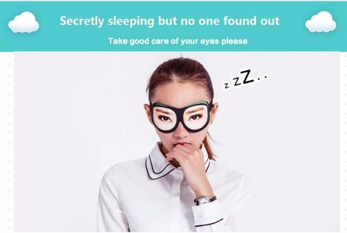 Sinrier.EP ظل العيون المضحك، قناع النوم للنوم - أفضل مساعد للنوم أثناء السفر، ظل العيون للرجال والنساء والأطفال in Kuwait