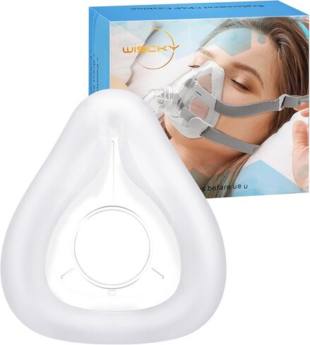 وسادة بديلة لقناع ResMed Airfit F20 CPAP - ختم موثوق به وملاءمة مثالية لقناع CPAP لكامل الوجه - لوازم استبدال ملحقات CPAP (متوسطة) in Kuwait