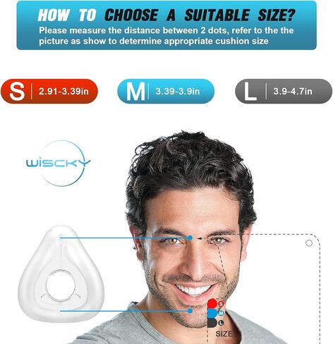 وسادة بديلة لقناع ResMed Airfit F20 CPAP - ختم موثوق به وملاءمة مثالية لقناع CPAP لكامل الوجه - لوازم استبدال ملحقات CPAP (متوسطة) in Kuwait