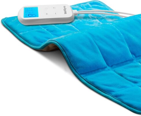 وسادة تسخين WellSync لتخفيف آلام الظهر والرقبة والكتف والتشنجات، وسادة تسخين كهربائية بوزن 30.48 سم × 60.96 سم مع إيقاف تلقائي، 8 إعدادات للتدفئة، 6 إعدادات للمؤقت in Kuwait