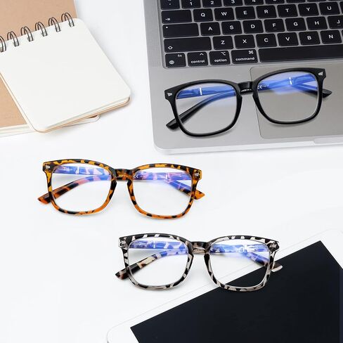 5 Pack Blue Light Blocking Reading Glasses Fashion Square Computer Readers for Women Men, Anti UV Ray Nerd Eyeglasses (5C A, 1.75) in Kuwait