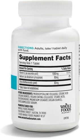 365 by Whole Foods Market, Vitamin C Complex High Potency, 50 Tablets in Kuwait