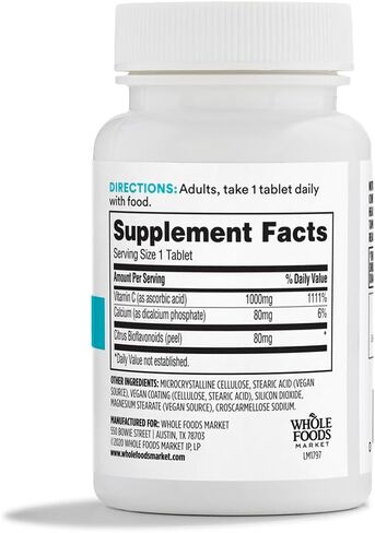 365 by Whole Foods Market, Vitamin C Complex High Potency, 50 Tablets in Kuwait