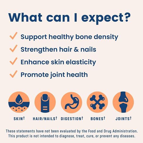 NativePath Collagen Peptides - الكولاجين المتحلل من النوع 1 و3. مسحوق بروتين Keto & Paleo Grass-Fed للشعر والبشرة والأظافر والعظام والمفاصل والهضم والمزيد - بدون غلوتين أو منتجات ألبان (خوخ، 228 جم) in Kuwait