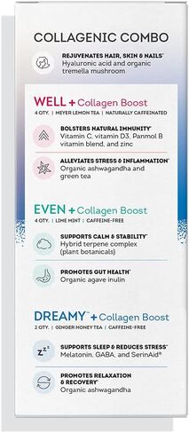 زولت مزيج المشروبات الفائقة المعزز بالنباتات + مجموعة متنوعة من الكولاجين المعزز، نكهات متنوعة، 10 عبوات in Kuwait