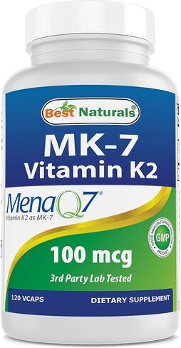 أفضل ناتشورالز MK-7 فيتامين K2 100 مجم 120 كبسولة in Saudi Arabia