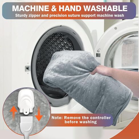 جهاز تدفئة القدمين الكهربائي من فونسو، وسادة تسخين سريعة 2 في 1 لتخفيف آلام القدمين والظهر واليد، كبيرة جدًا للرقبة والكتف، إيقاف تلقائي، 6 مستويات حرارة وإعدادات مؤقت قابلة للغسل in Kuwait