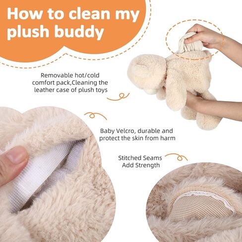 حيوان محشو على شكل فيل قابل للاستخدام في الميكروويف من إيكاسا مع خاصية إطلاق الروائح العلاجية برائحة اللافندر - ألعاب قطيفة للتدفئة مقاس 30.48 سم، مجموعة علاجية دافئة ودافئة ودافئة للحيوانات المعطرة (الفيل) in Kuwait