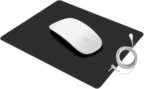 حصيرة أرضية عالمية، حصيرة ماوس أرضية 100% من مادة الكربون الجلود الموصلة تقلل الالتهاب (9.8 بوصة × 11.8 بوصة) in Kuwait