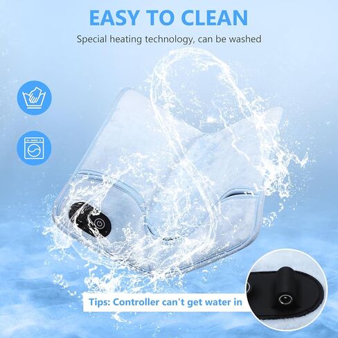 Electric Heated Foot Warmer, USB Rechargeable Feet Warmers with Three Temperature Design, Heat Pads for Men and Women, Washable Fast Heat Use for Feet Back Waist Abdomen (15.4x15.4in) in Kuwait