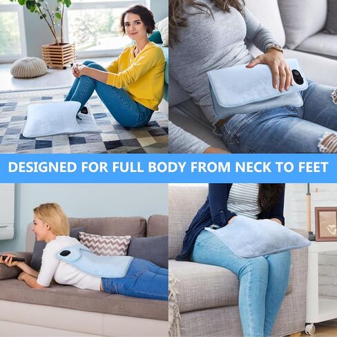Electric Heated Foot Warmer, USB Rechargeable Feet Warmers with Three Temperature Design, Heat Pads for Men and Women, Washable Fast Heat Use for Feet Back Waist Abdomen (15.4x15.4in) in Kuwait