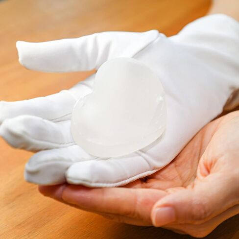 Halukakah Selenite Bowl from Moroccan - Portable Heart-Shaped Mini Plate 2.4"(6cm) for Charging and Cleansing Crystals & Healing Stones on the Go in Saudi Arabia