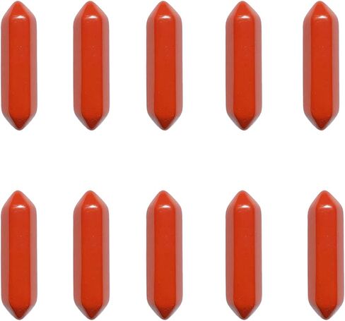 مجموعات أحجار كريستالات الشفاء، 10 قطع من عصا كريستال اليشب الأحمر الطبيعي، أحجار طاقة ريكي مدببة سداسية كبيرة للتأمل وموازنة الشاكرا in Kuwait