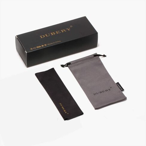 نظارات DUBERY 2Pack لحجب الضوء الأزرق، نظارات ألعاب القراءة الكلاسيكية ذات الفلتر المربع الكلاسيكي Blue Ray Nerd بدون وصفة طبية D2394 in Kuwait