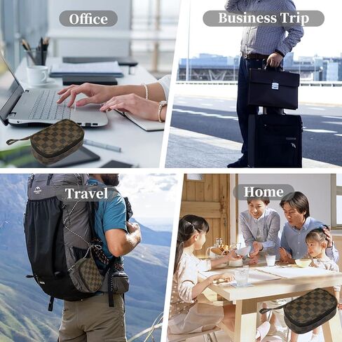 منظم حبوب منع الحمل الأسبوعي من ستارفا لاب مع علبة حبوب الدواء مرتين في اليوم، 7 أيام صباحًا/مساءًا، علبة حبوب منع الحمل المحمولة للسفر مع حقيبة تخزين لحمل الفيتامينات والمكملات الغذائية والأدوية وزيوت السمك (أحمر) in Kuwait