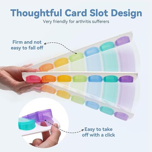 منظم حبوب الدواء 3 مرات في اليوم، صندوق حبوب كبير 7 أيام، منظم صندوق حبوب الدواء الأسبوعي، صندوق حبوب محمول، قابل للإزالة بشكل فردي، يحمل الفيتامينات وزيت كبد سمك القد، سهل الفتح in Kuwait