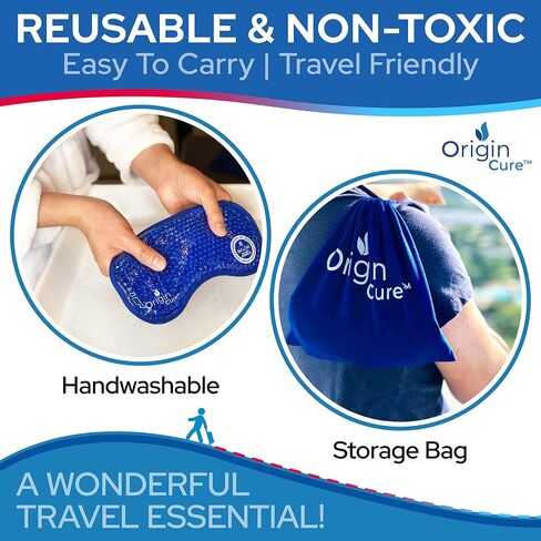 Gel Eye Mask Reusable Cold Eye Mask, Eye Ice Pack Eye Mask, Cold Compress, Cooling Eye Mask for Puffy Eyes, Allergies, Sinuses, Dark Circles, Stress Relief, Migraine, Eye Surgery (Blue) in Saudi Arabia