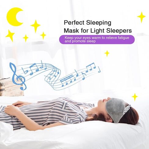 قناع نوم عيون موزون حجم عالمي، وسادة عيون للنوم قابلة للتعديل مع حقيبة بذور علاج ساخن بارد للصداع النصفي، وجفاف العينين، ألم الجيوب الأنفية، عبوة قابلة للإزالة وقابلة للتسخين والتجمد لتخفيف الإجهاد in Kuwait