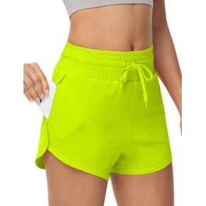 UrKeuf Women's Sweat Cotton Shorts with Pockets High Waist Casual Summer Athletic Runing Shorts Comfy Drawstring Track Shorts