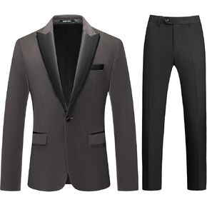Mens Velvet Suits 2 Piece Slim Fit for Men Tuxedo Blazer Peaked Lapel One Button Wedding Dinner Jacket & Pants Suits