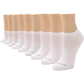 No nonsense womens Soft and Breathable No Show Liner Sock With Arch Clinch Support, 9 Pair Pack