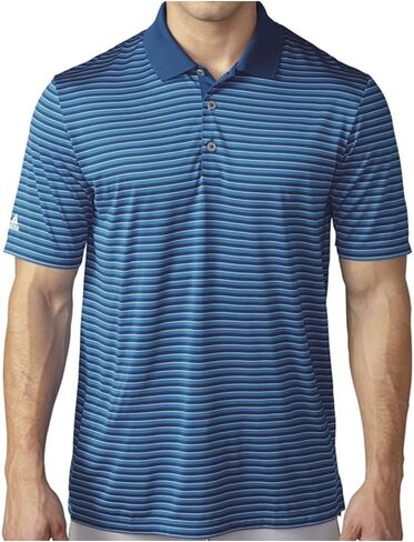 adidas Golf Men's Golf Performance 3-Color Stripe Polo Shirt in Saudi Arabia