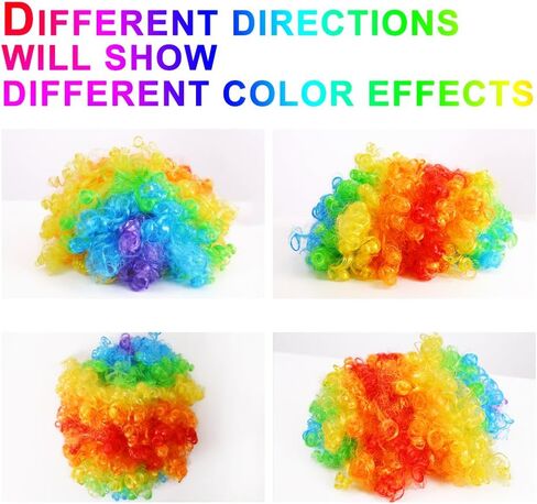 LOVEINUSA Clown Wig Set, Red Clown Nose Fluffy Afro Synthetic Clown Wig for Men Women Cosplay Anime Party Halloween Costume Prank Fancy Funny Wigs in Saudi Arabia