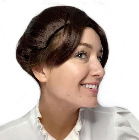 شعر مستعار ماري بوبينز شعر مستعار للمربية الفيكتورية، شعر مستعار بني اللون للنساء in Kuwait