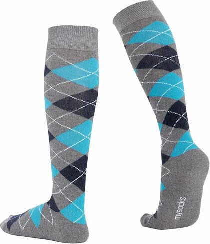 جوارب طويلة للركبة للجنسين من MySocks Argyle in Kuwait