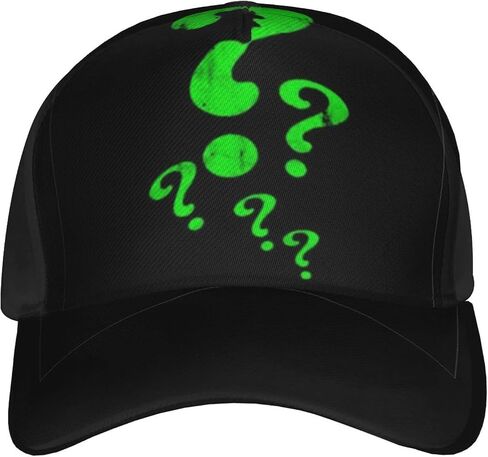 JTRU Riddler Questions Adult Casual Baseball Caps for Outdoor Sports Running Climbing Cycling for Men Ladies Black in Saudi Arabia