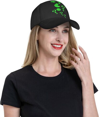 JTRU Riddler Questions Adult Casual Baseball Caps for Outdoor Sports Running Climbing Cycling for Men Ladies Black in Saudi Arabia