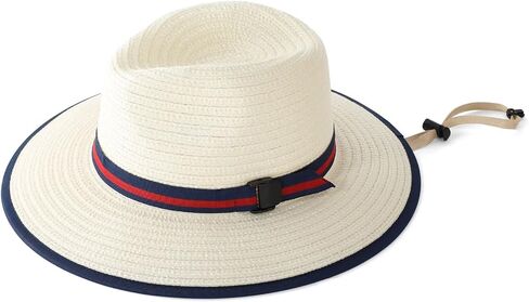 Connectyle Little Boys Fedora Sun Hat Kids Wide Brim Panama Hat Summer Beach Hat in Kuwait