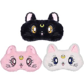 Cartoon Cat Eye Sleep Mask Plush Sleeping Blindfold Eyeshade