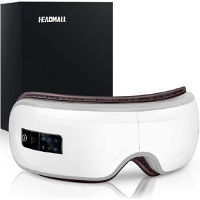 HEADMALL Eye Massager with Heat Eye Massager with Bluetooth Music, 6 Massager Modes and 10 Minutes Auto Shutdown White in Kuwait